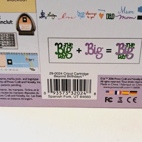 Cricut Beyond Birthdays Cricut Die Cut - Picture 5 of 7
